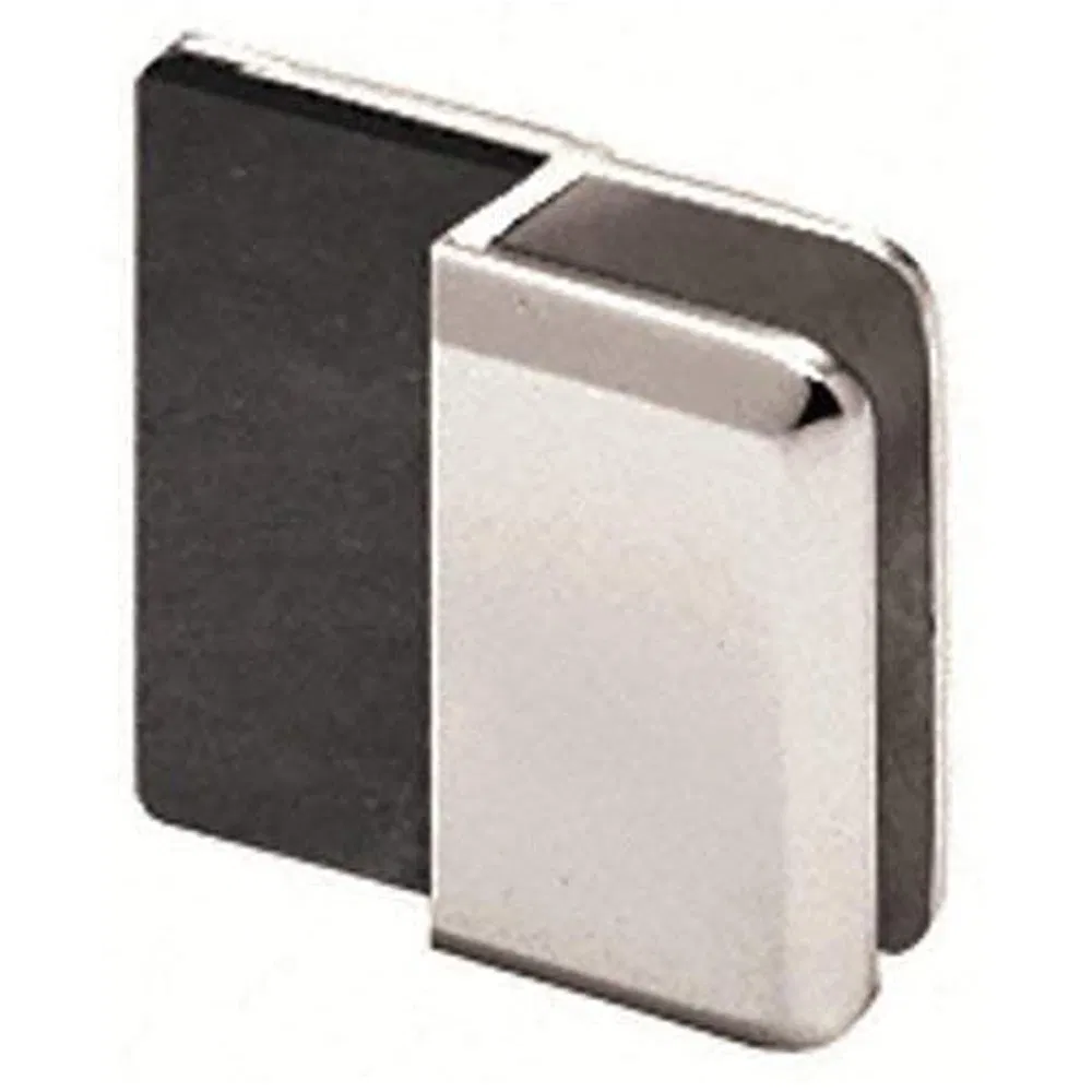 Chrome Beveled Style Frameless Shower Door Stop