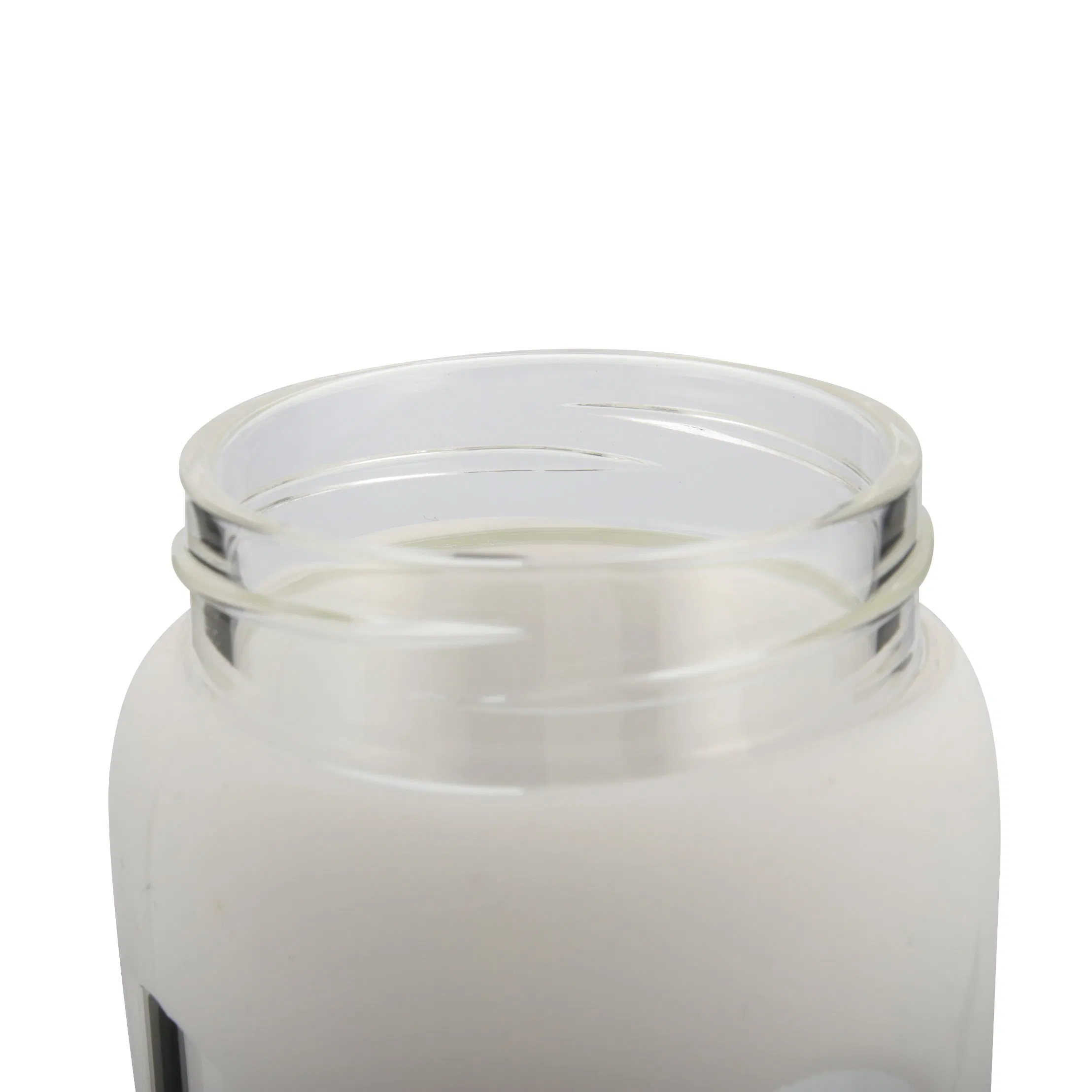 Grink 550ml Glass Water Bottle with Slotted Silicone Sleeve and Wooden Lid