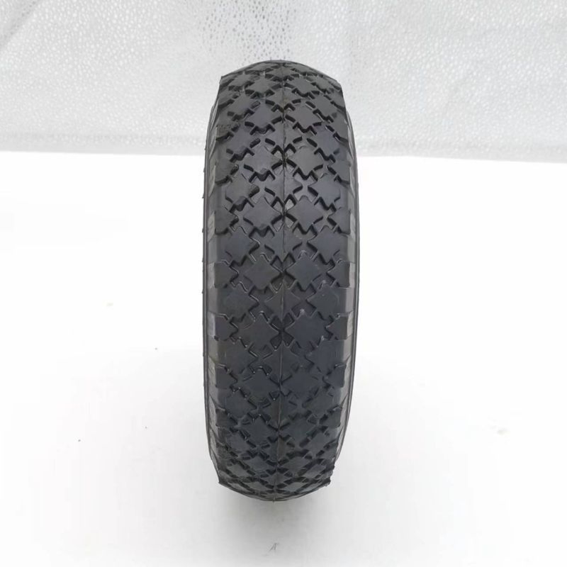 260X85 3.00-4 Air Filled Pneumatic Wheel Tyres Diamond Thread for Hand Trolley