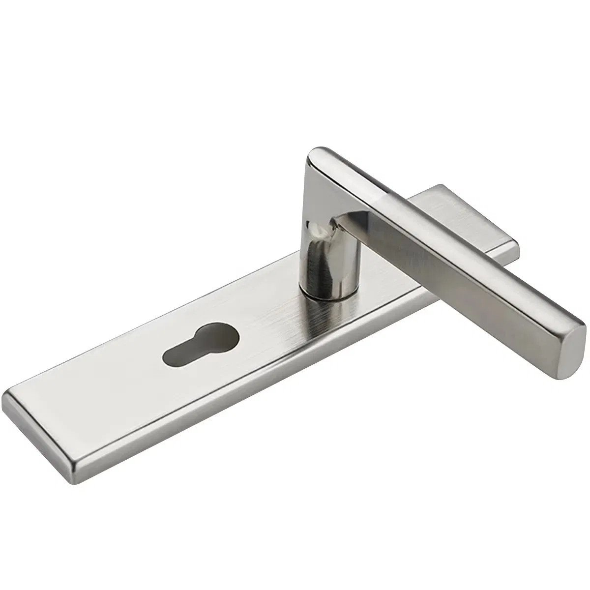 Indoor Doors Lock Stainless Steel Front Back Lever Door Lock with Accessories Keys