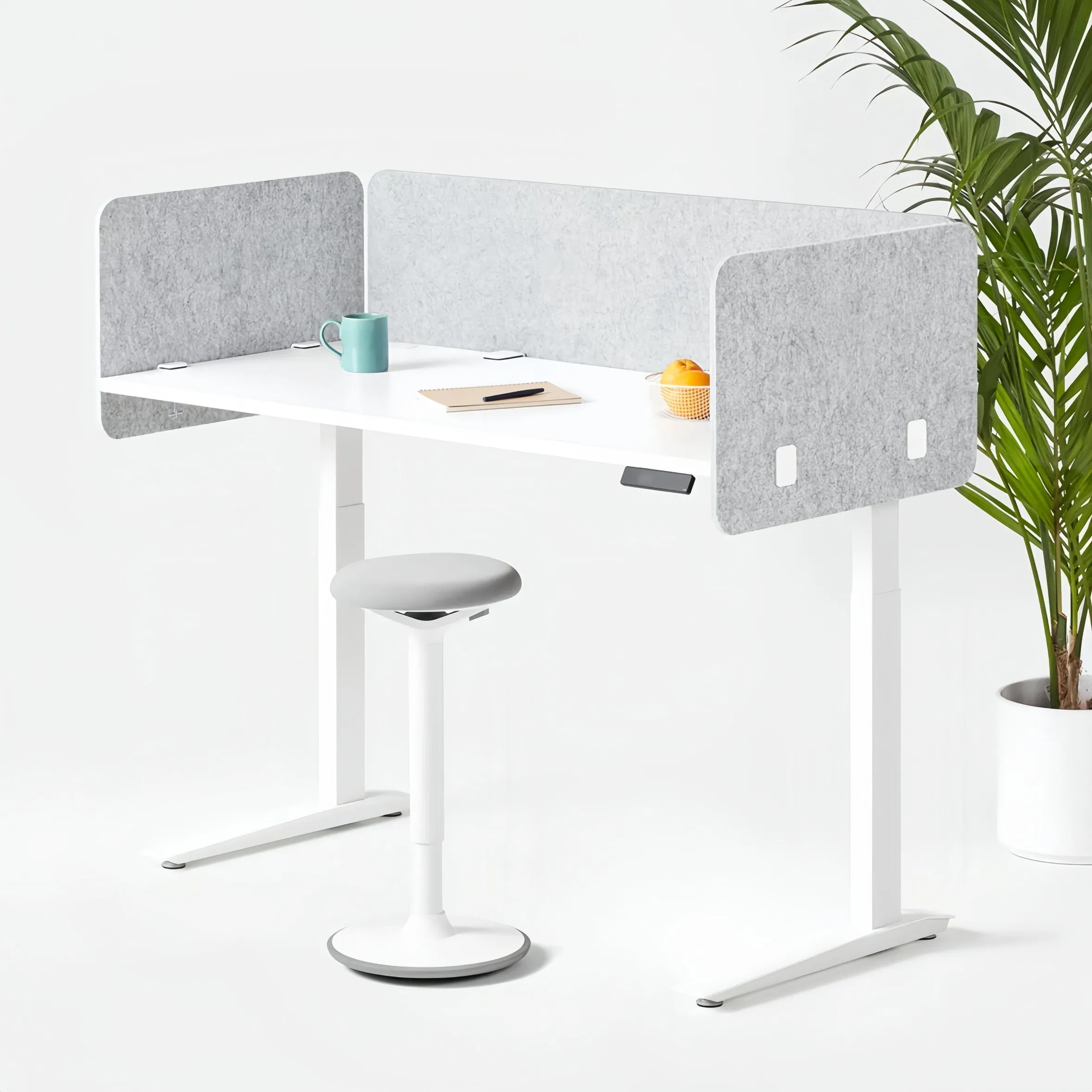 Nrc 0.85 Recycled Pet Felt Acoustic Panel Wall Covering Tiles Soundproofing Material Freestanding Movable Room Divider Partition Screen Design Element