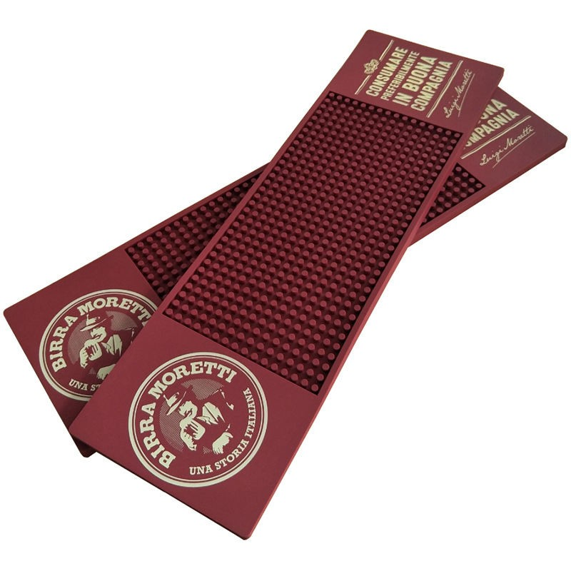 Factory Rubber Soft PVC Bar Mat Anti Slip Beer Mat Logo Mat