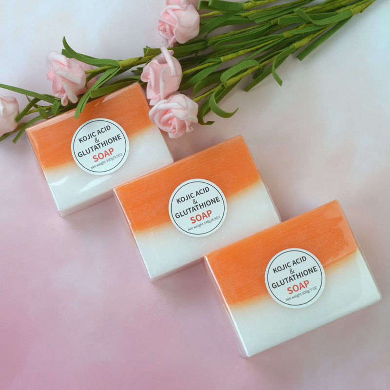 Organic 100g 140g 200g Anti Acne Whitening 2 in 1 Glutathione Kojic Acid Papaya Soap Manufacturer