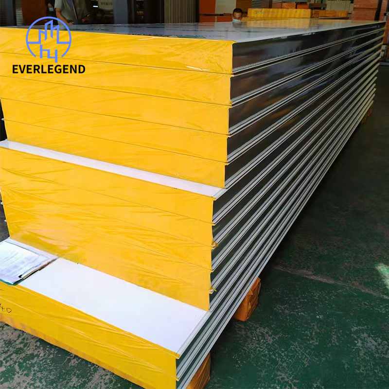 Fireproof Thermal Insulation Rock Wool Sandwich Panel Metal Siding Panels for Exterior and Interior Wall