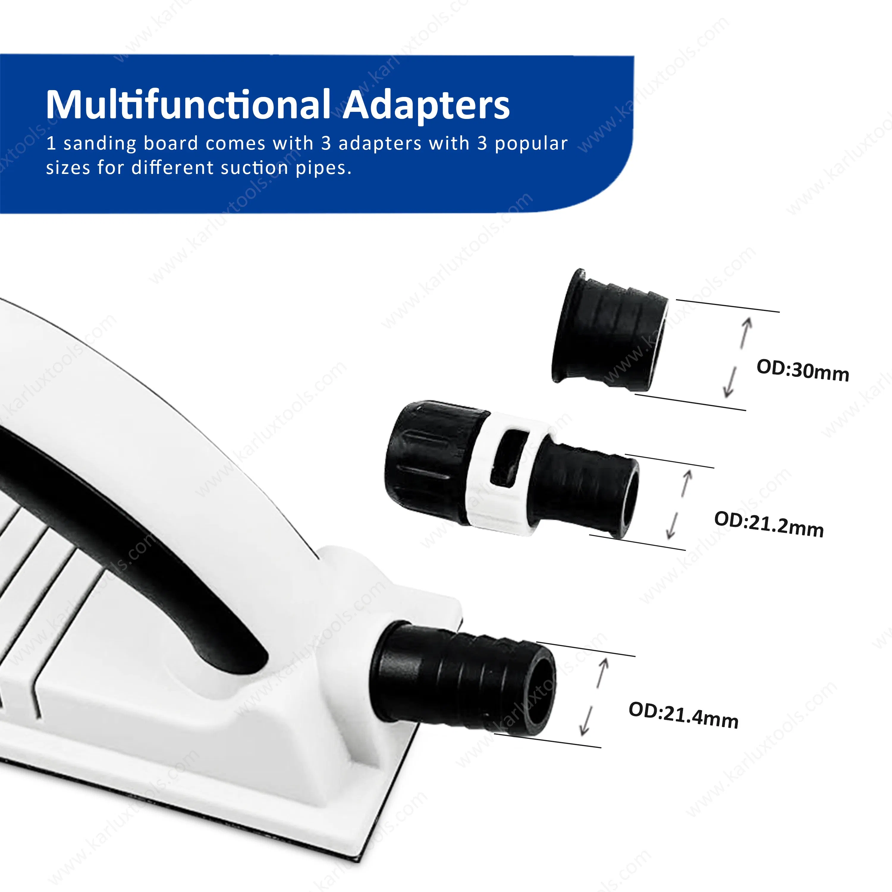 70*400mm Hook and Loop Abrasive Tool Sanding Pad Adjustable Sanding Board