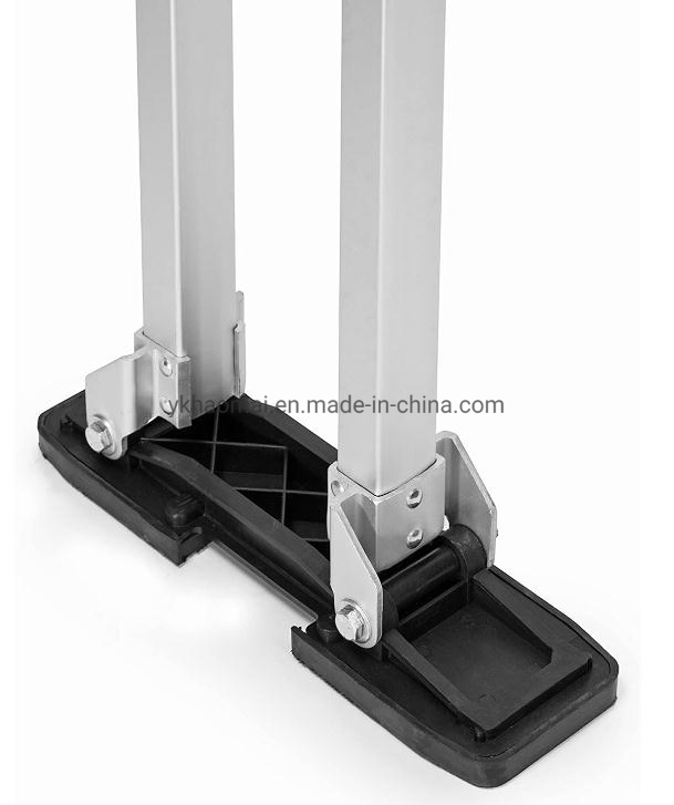 48"-64" Aluminum Drywall Stilts Tool Adjustable Lifts Tool Stilt for Taping Painting Painter Sliver Black