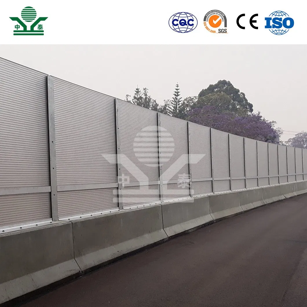 Zhongtai Sound Proof Wall Barrier China Factory Temporary Acoustic Fencing 2960*500*80 Bridge Sound Barrier