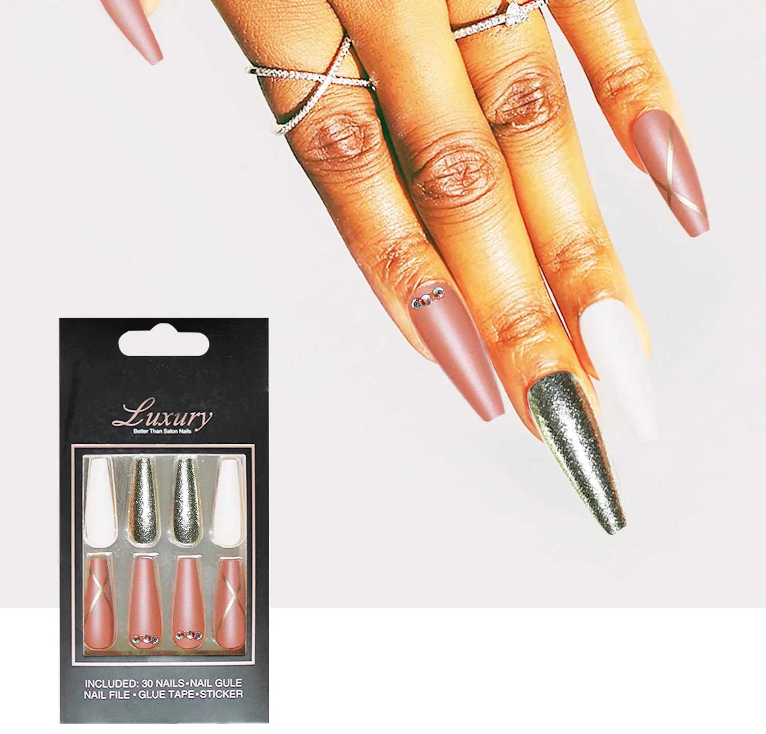 Cheap Gel Nail Strips, Long Lasting Gel Nail Sticker for Nail Art