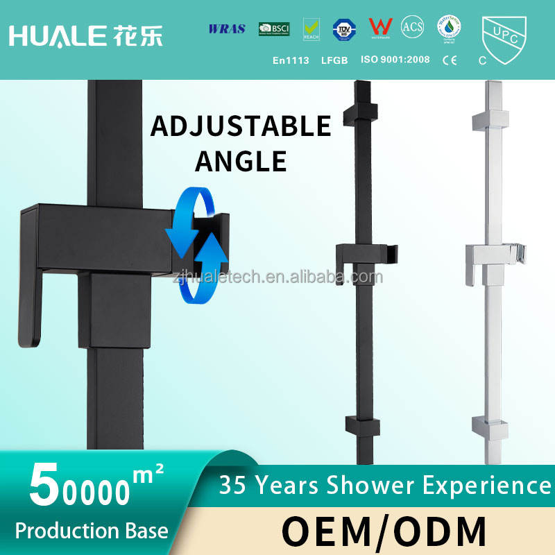 Sr-23 Stainless Steel Wall Mounted Shower Sliding Bar Slider Adjustable Shower Bar