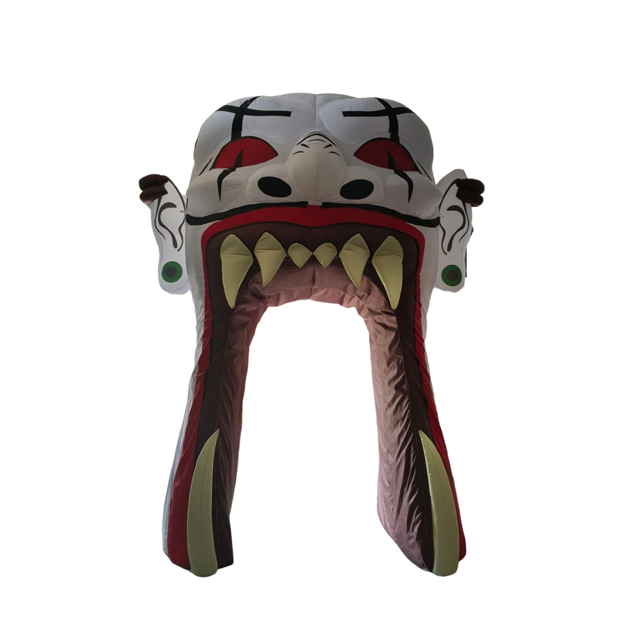 Halloween Inflatable Demon Head Arch Decoration Terror Halloween Activities Entrance Gate Decoration