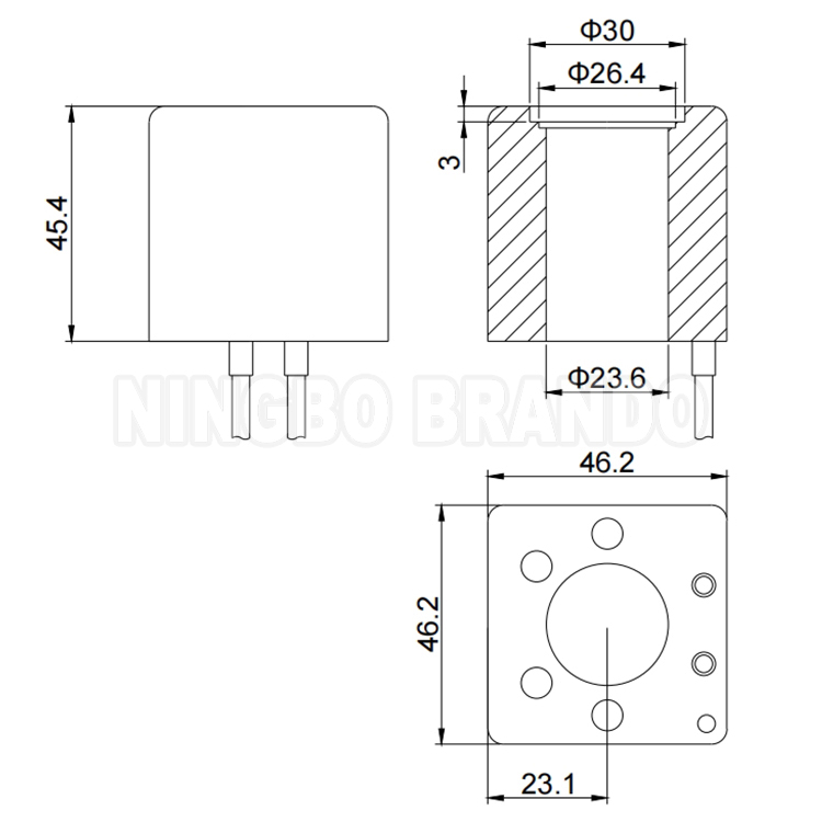 Катушка соленоидного клапана 110V/220VAC 17W