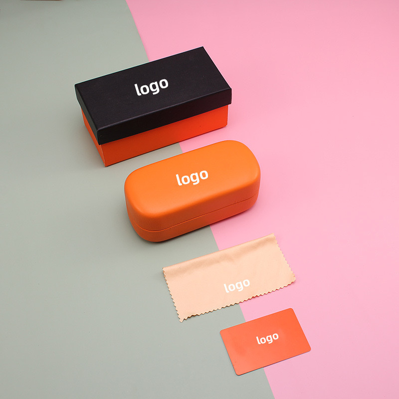 Leather Iron Foldable Magnetic Suction Glasses Gift Case