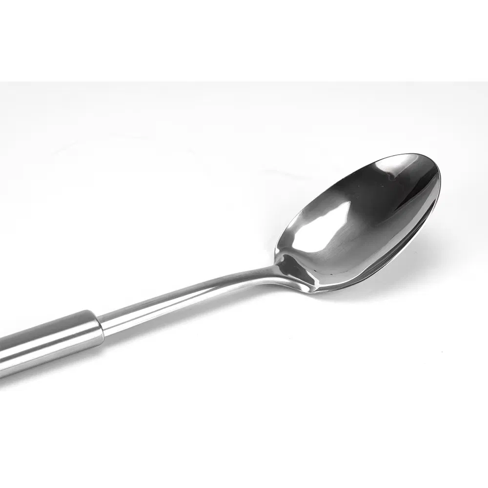 Household Stainless Steel Cooking Spoon Spatula Kitchen Items Thickened Soup Spoon Serving Spoon Cooking Utensils