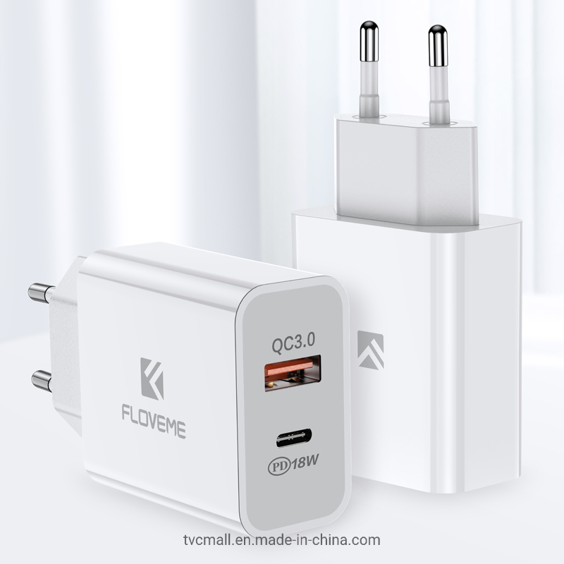 Быстрая зарядка Floveme 18W Dual USB с QC 3.0