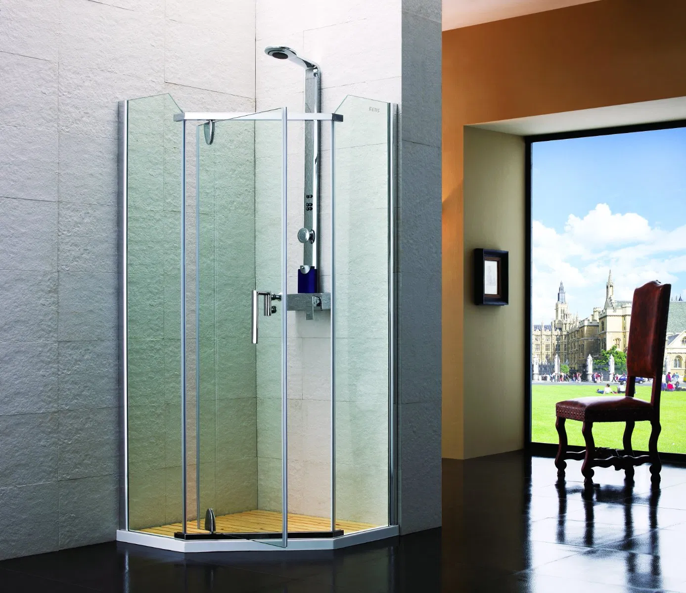 New Product Ideas Standard Model SUS304 Stainless-Steel Material Hanging Shaft for Shower Room Glass Door