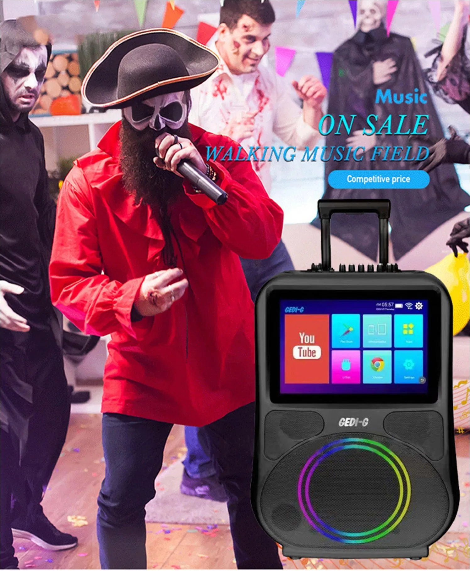 HiFi-колонка с караоке и Android, 14.1 дюймов