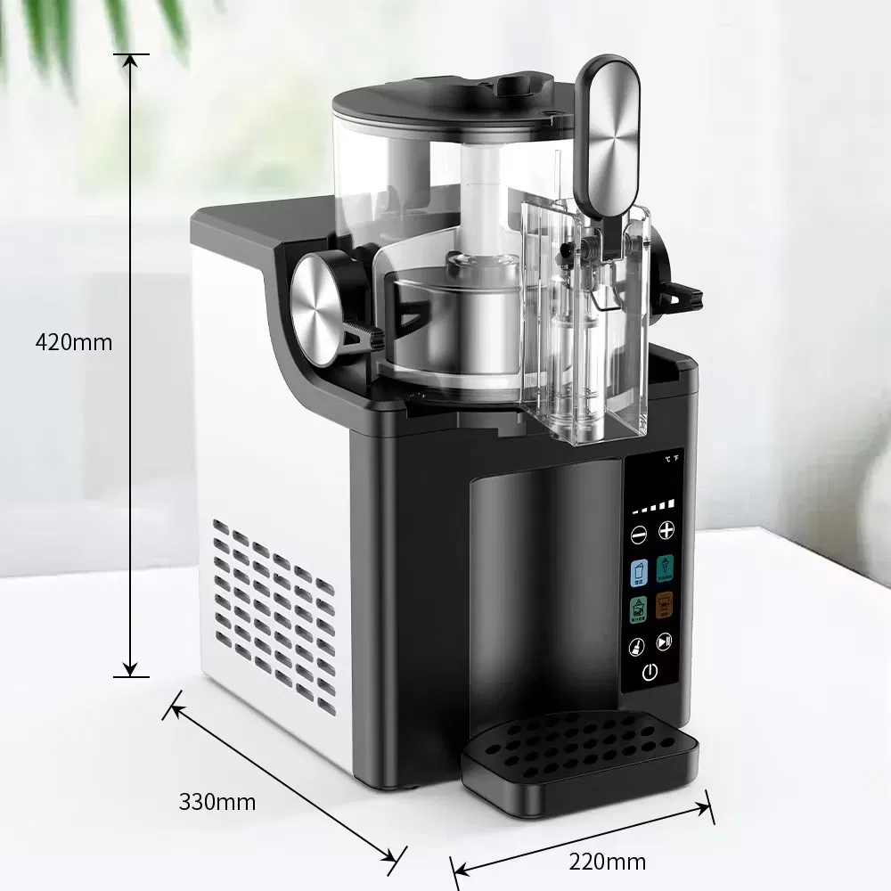 Maquinaria Para Fabricar Hielo Ice Maker Slush Machine Beverage Slushy Maker Single-Tank Frozen Drink Slushie Machine for Ice Cream & Smoothie