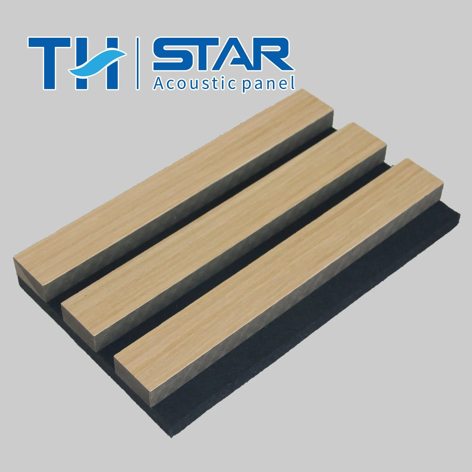 High Quality New Style Wood Veneer Polyester Pet Solid Wooden Slatted Acoustic Panel