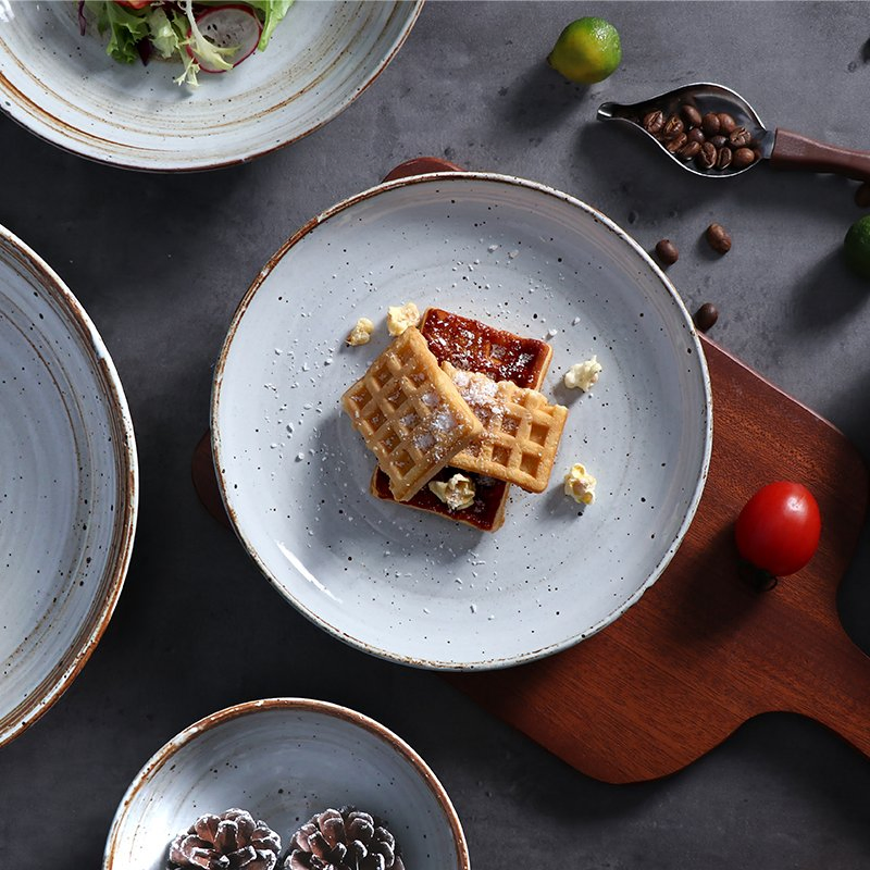 Pottery Dinnerware Set Dining Plates Set Dinnerware Stoneware Dinnerware Sets