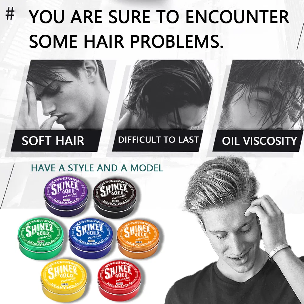 Eco-Friendly Your Logo Label Sample Test Barber Salon Botox SPA Men Cream Clay Wax for Natural Look Matte Finish