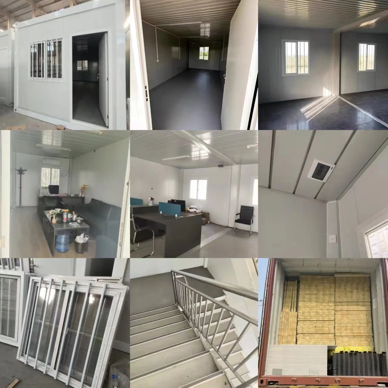 Luxury Well Designed Prefabricated Glass Facade Office Building Container Prefab Pod House