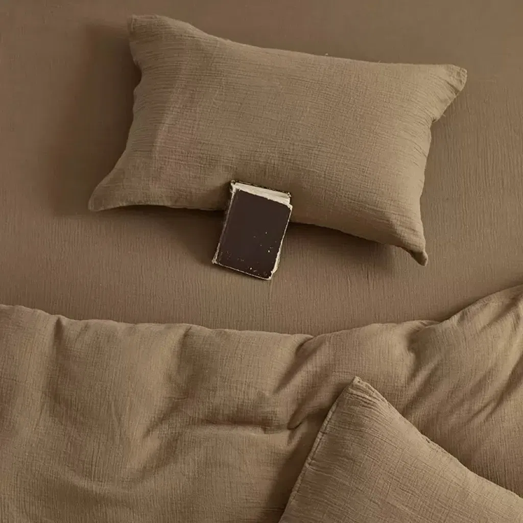 Type a Mother-and-Baby Grade Double-Layer Yarn Thickened Cotton Pillowcase