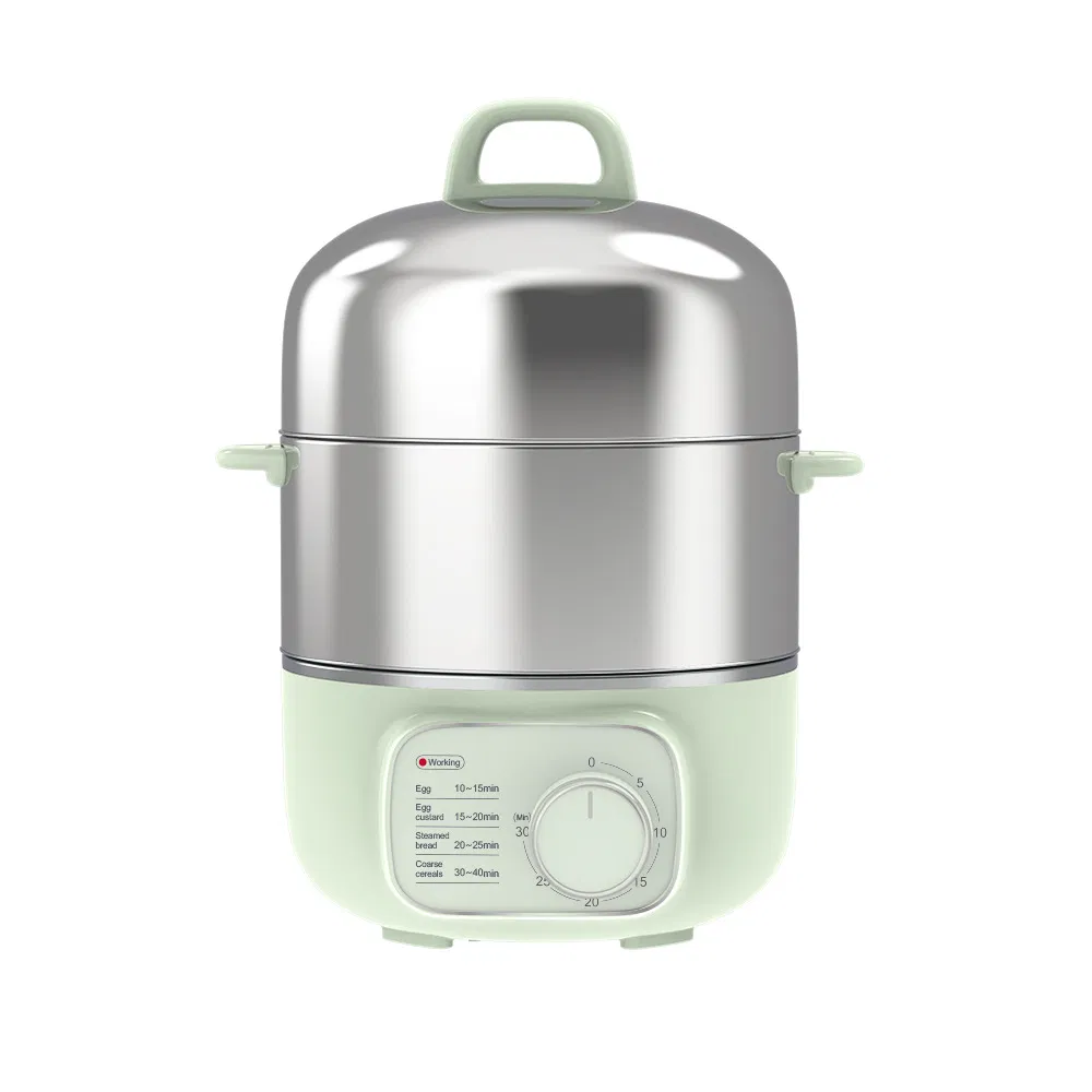 Egg Boiler, Double-Layer 304 Stainless Steel Steamer, Timed Automatic Power-off, Small Multi Functional Egg Maker