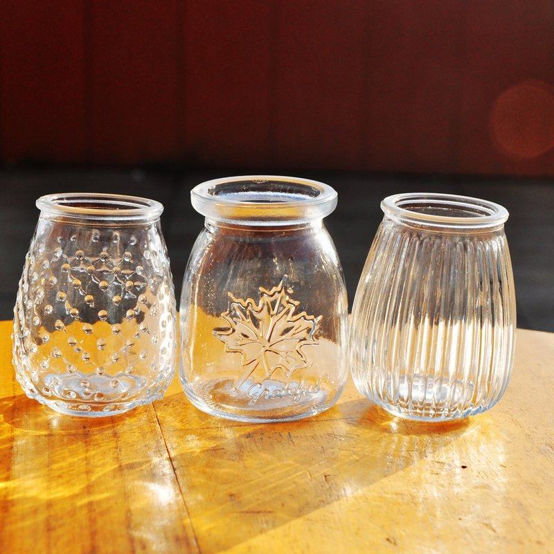 Budding Glass Jar of Food Packaging Bottle