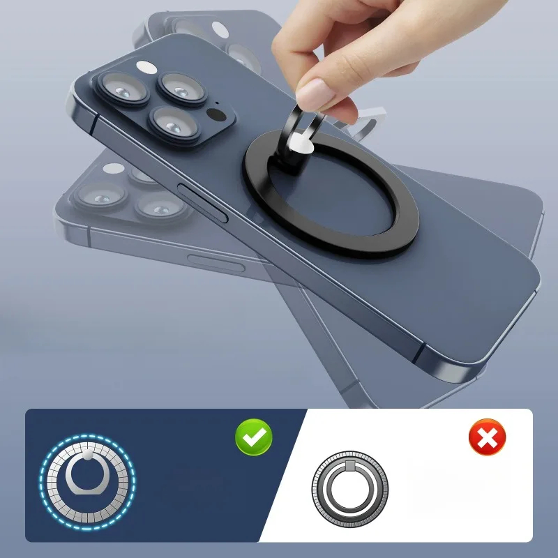 Магнитный держатель для телефона с кольцом и логотипом