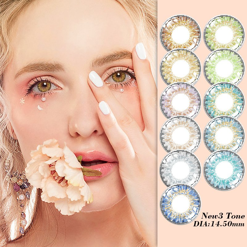14.5mm Contact Lenses Color Contact Lens Cheap 1 Year Natural Looking Candy Eye Contacts for Wholesale