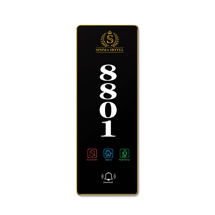 Customize Door Signs Hotel Door Plate Illuminated Signage Door Number Plates Hotel Room Number House Number Stainless Steel