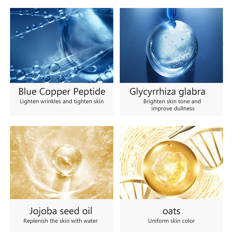 Anti Wrinkle Repair Face Care Blue Copper Peptides Copper Peptide Ghk-Cu Moisturizing Facial Toner