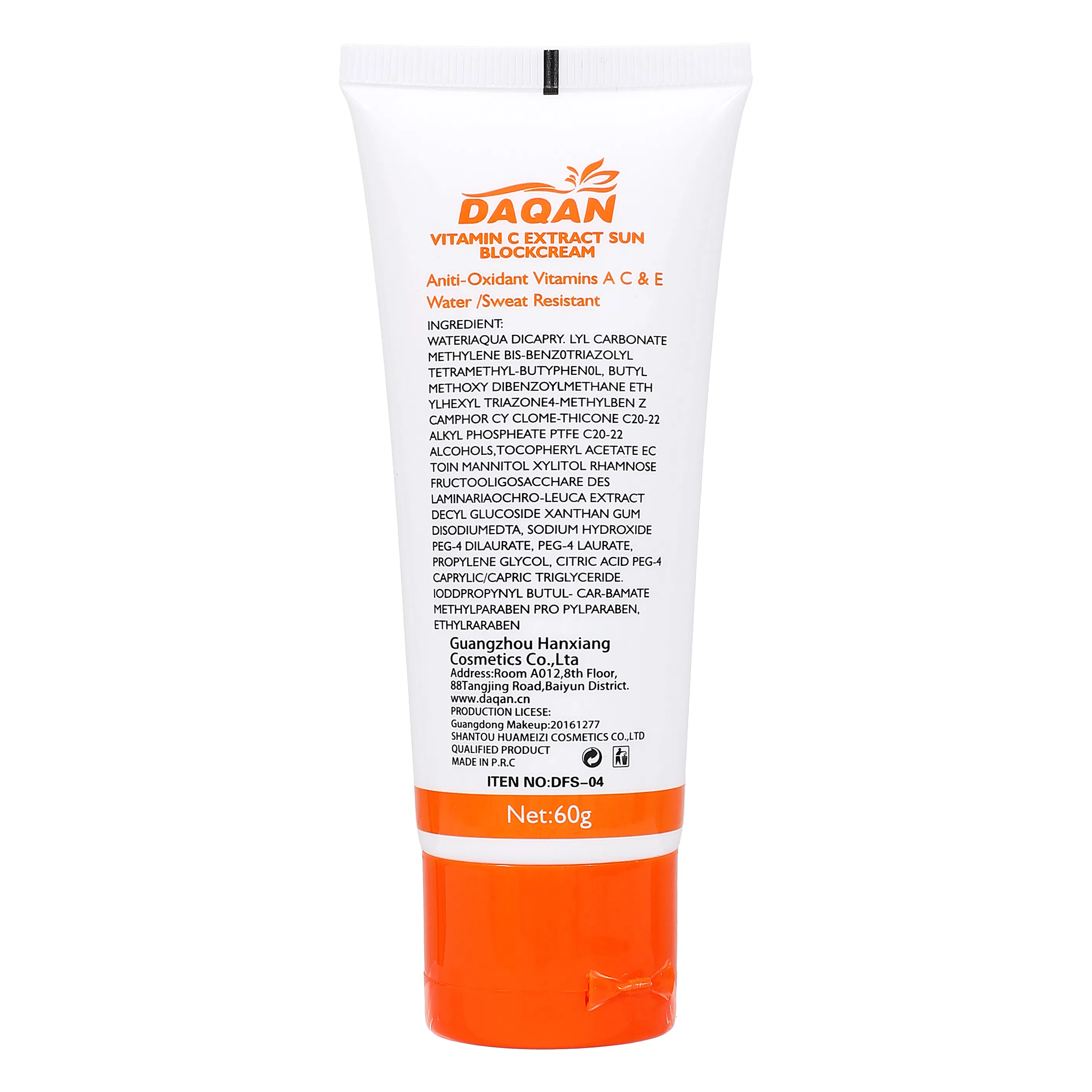 High SPF90 Refreshing Moisturizing Non-Greasy Body Sunscreen Lightweight Sun Cream