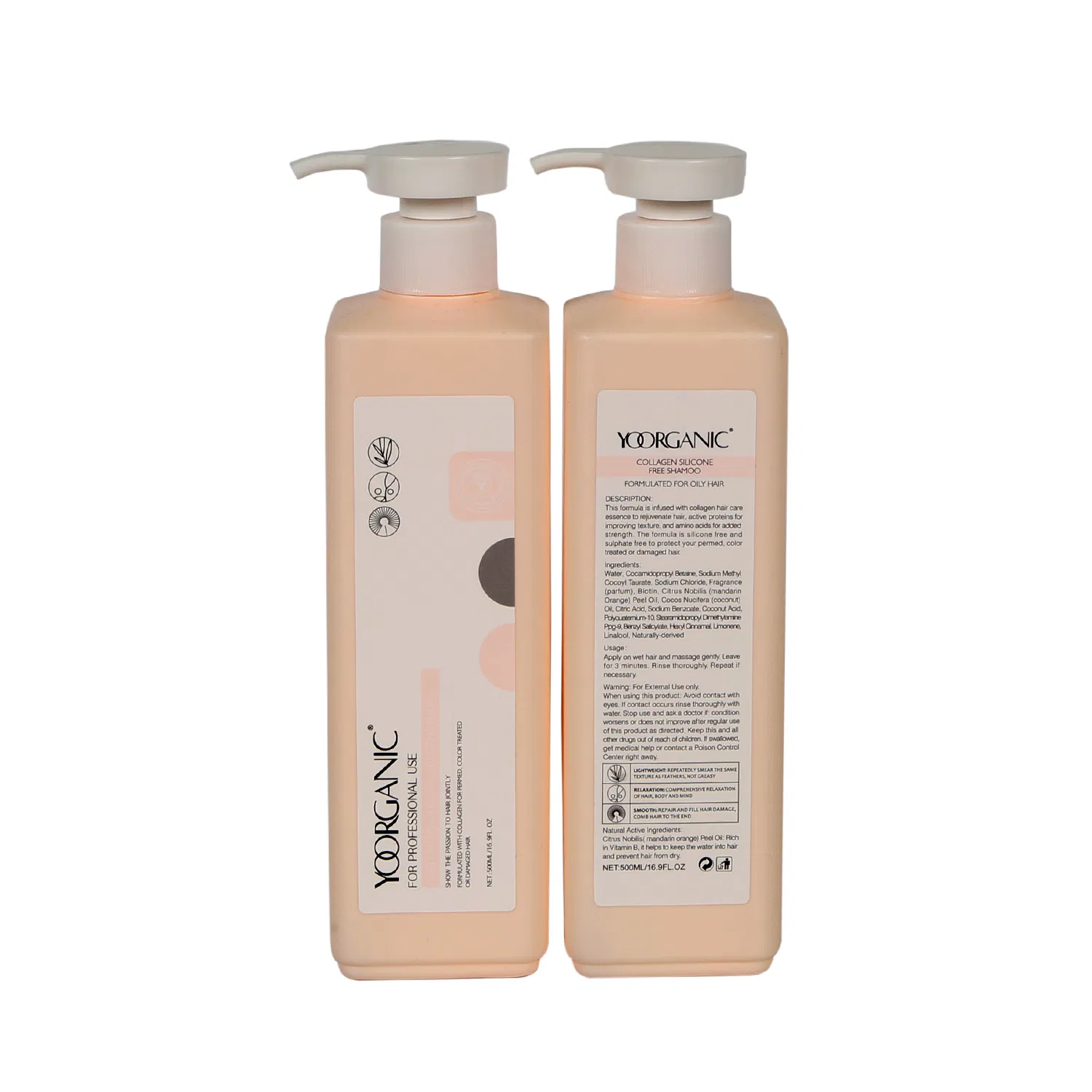 Private Label Hair Silicone-Free Shampoo Repair Hair Care Treatment Collagen Silicone-Free Organic Collagen