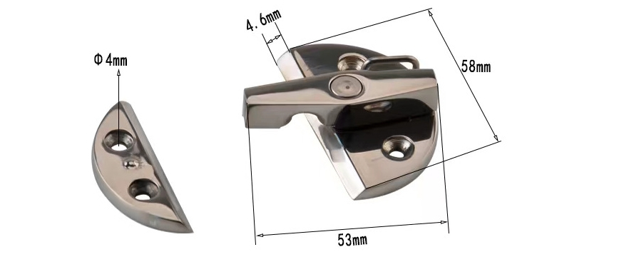 Stainless Steel Hinge Heavy Hatch Hinges Boat Accessories Marine Precision Casting Hardware