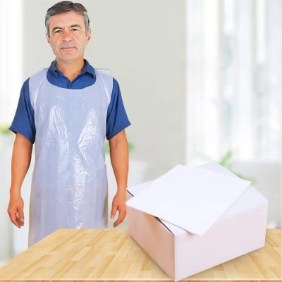 Kitchen Plastic Disposable Bib for Adult