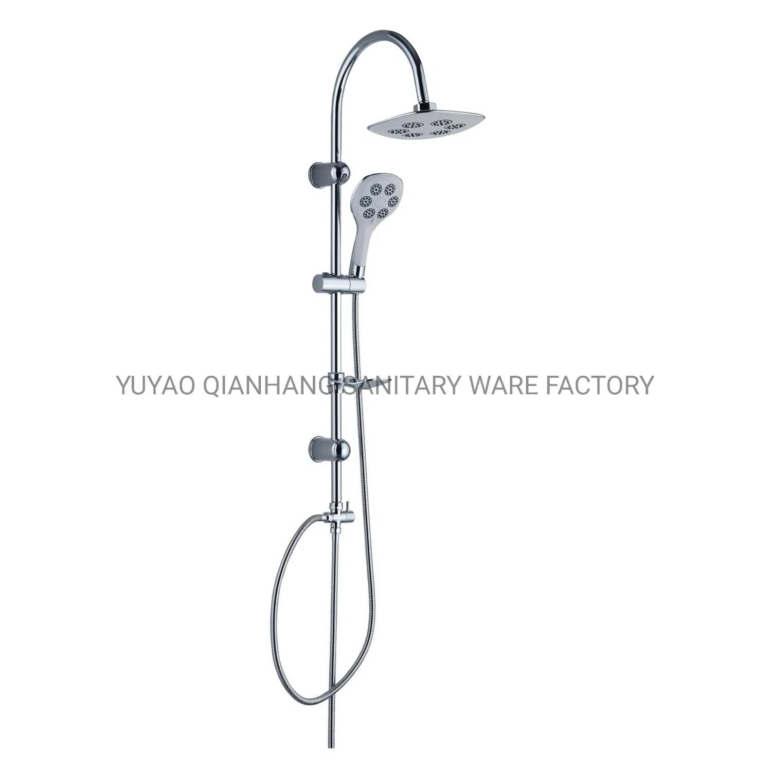 Handheld Shower Head Multiple Spray Function Chrome Plated ABS