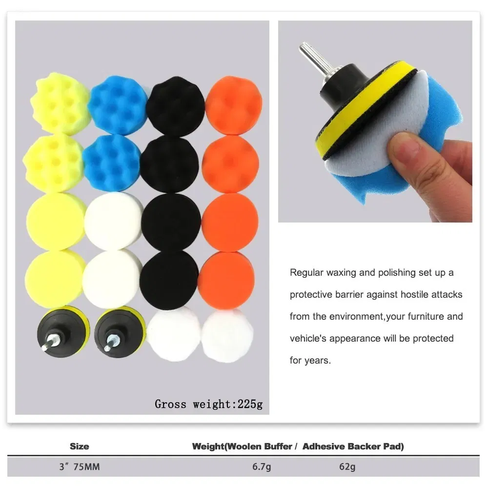 Ultimate Pad Set: Comprehensive Auto Polishing Kit with Buffing Tools
