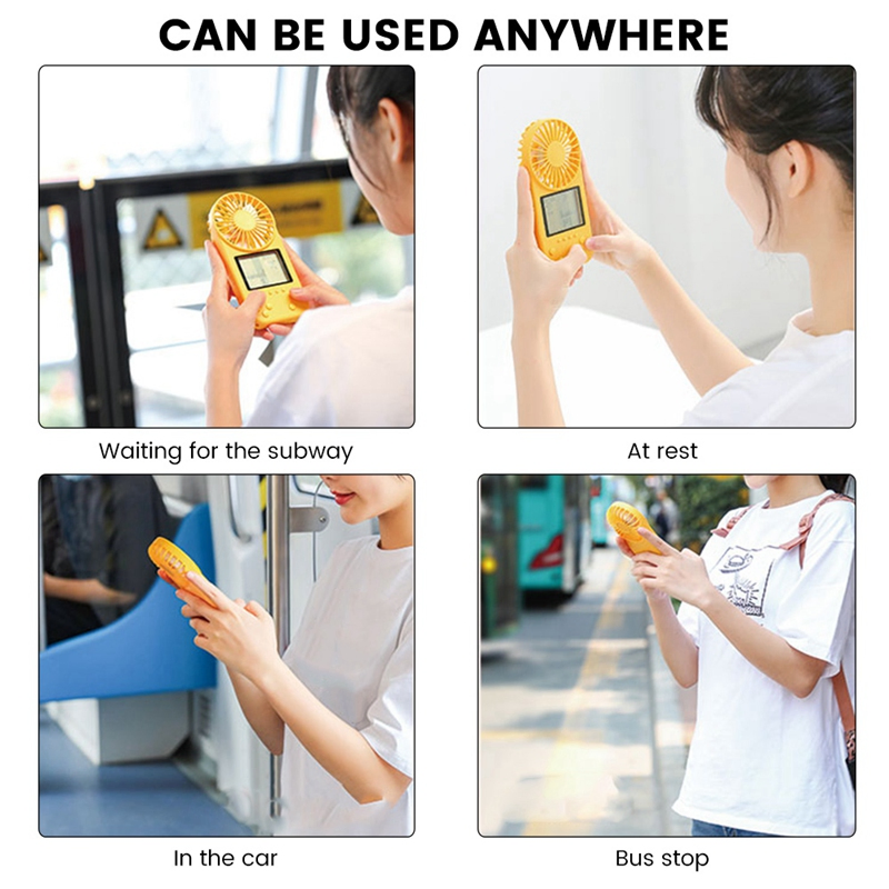 Handheld Game Console Fan USB Mini Rechargeable Small Fan Mute Hanging Neck Fan Game Console