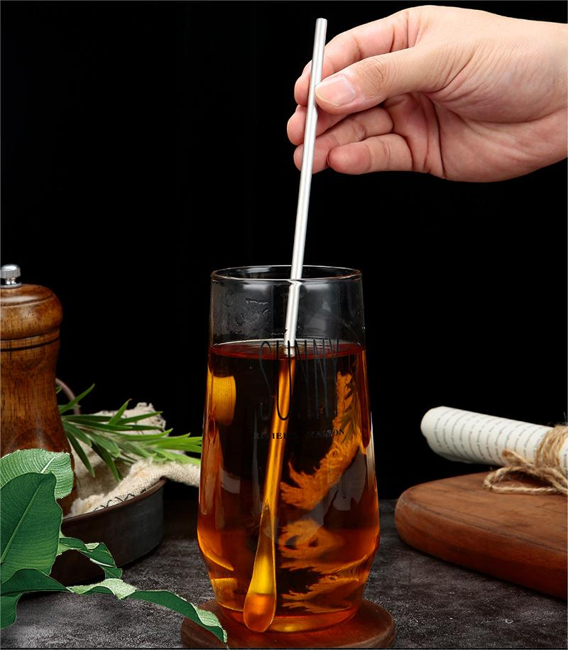 High-End Dinnerware Stainless Steel Bar Spoon for Mixing Cocktails