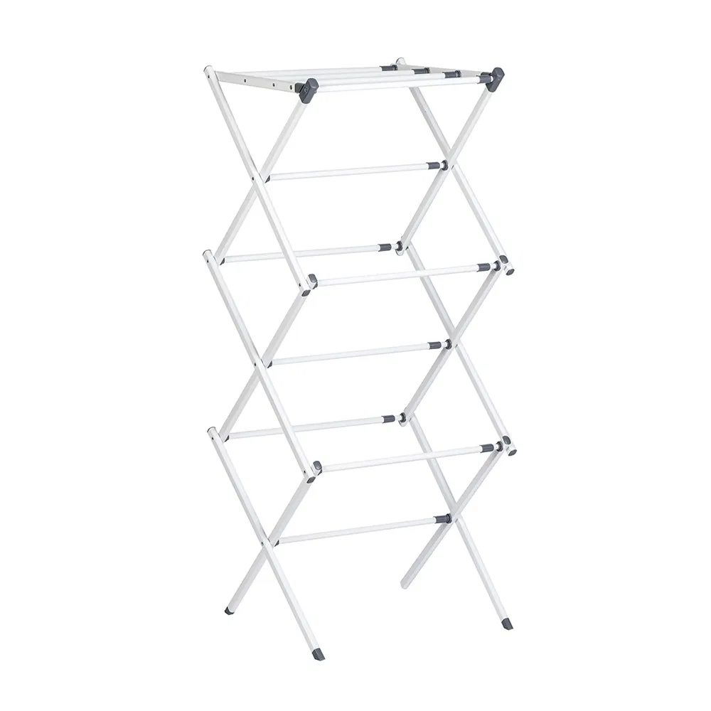 Heavy-Duty Folding Garment Rack Stainless Steel Drying Rack for Balcony