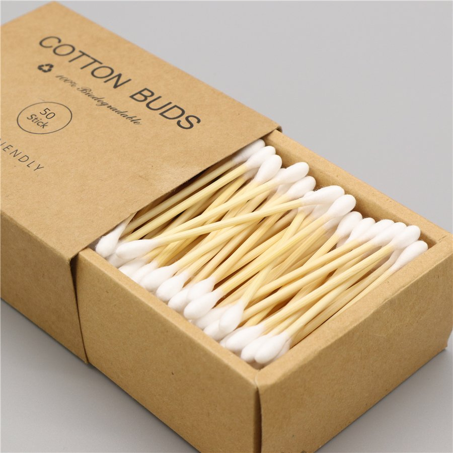 Nh New Bamboo Stick Cotton Buds Swabs in Paper Drawer Box
