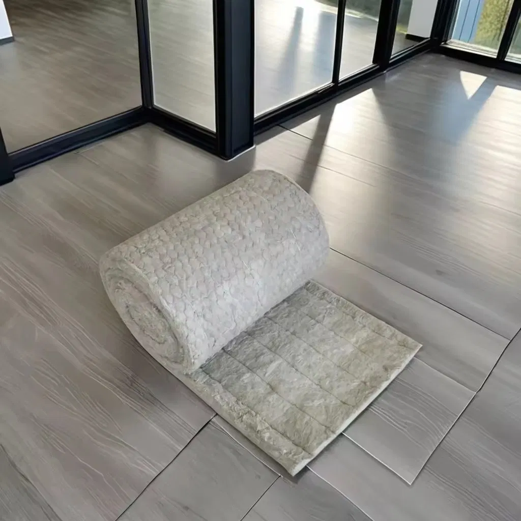 Fire Retardant & Fireproof Material Heat Resistant Thermal Rock Wool Blanket/Roll in China