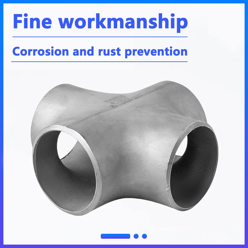 5 Inch Stainless Steel Pipe Fittings 304 Butt Welded Cross