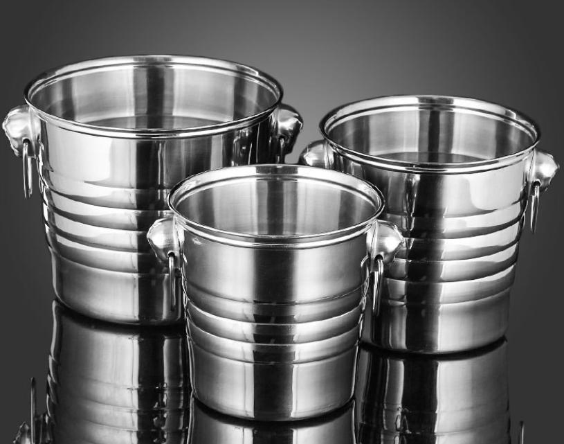 Stainless Steel Double Wall Insulated Champagne Cooler Ice Buckets