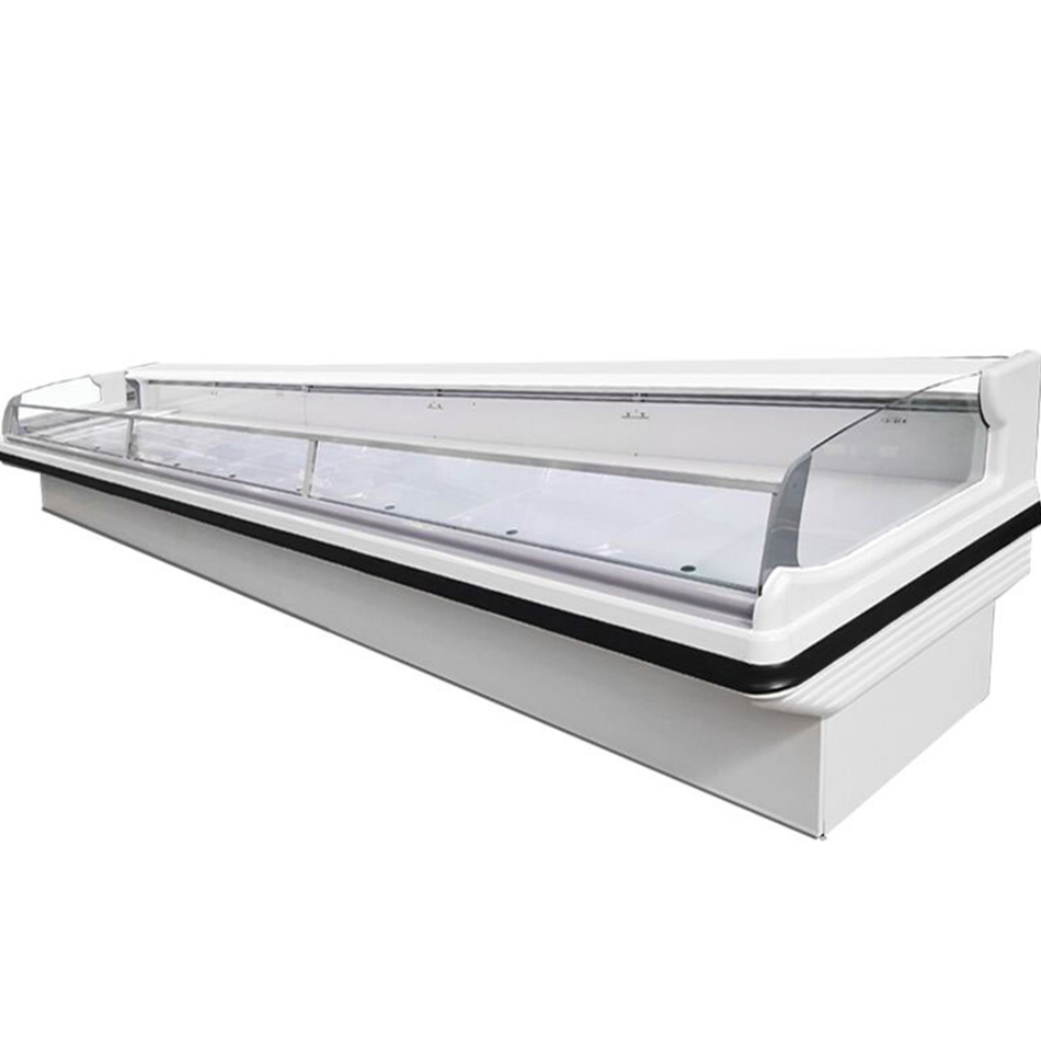 High-Capacity Deli Display Cabinet Fresh Meat Display Island Freezer for Restaurant/Wholesale Refrigerator