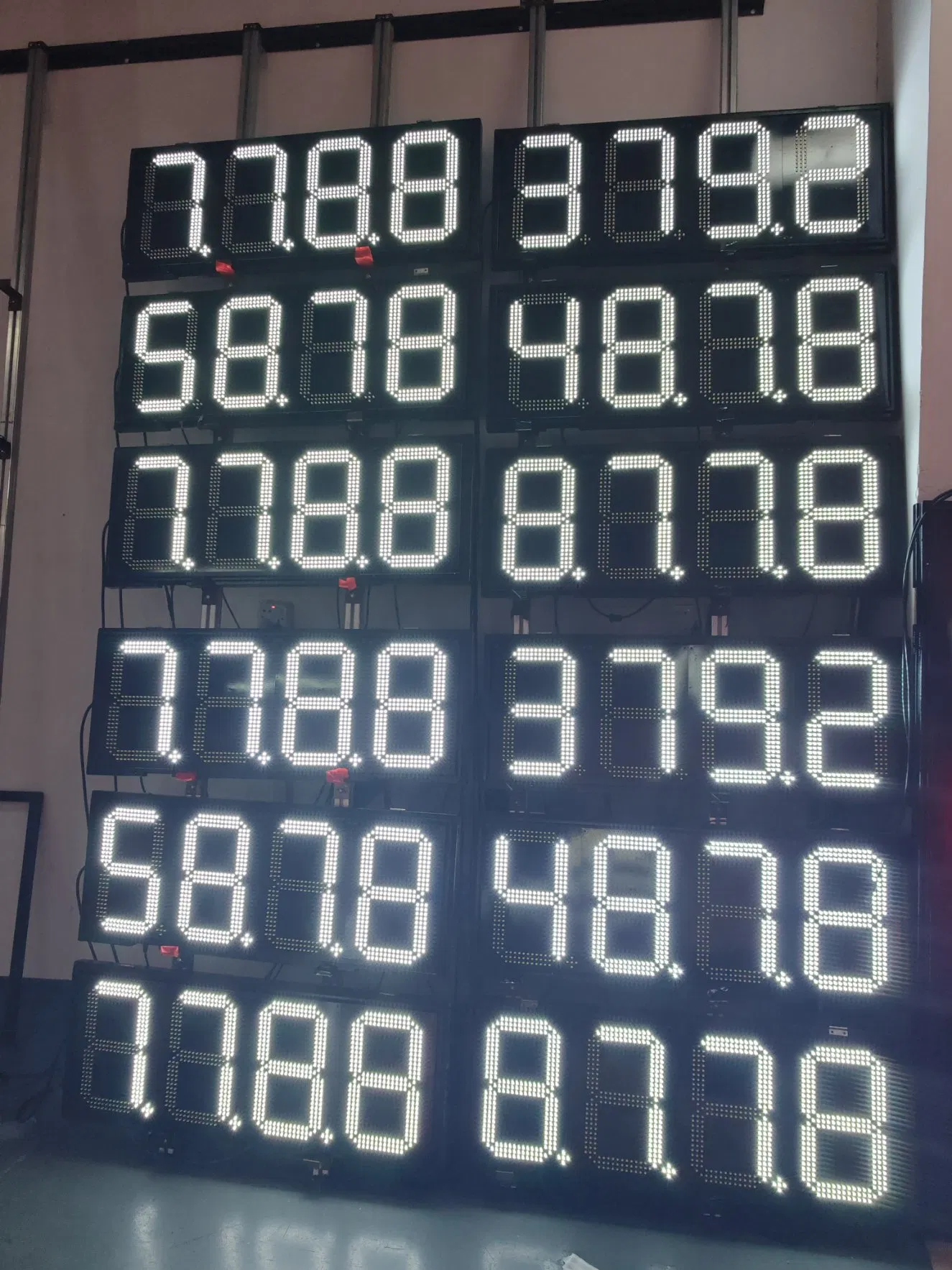 12inch 7 Segment LED Display Petrol Station LED Signs LED Digital Petrol Station Gas Price Displays