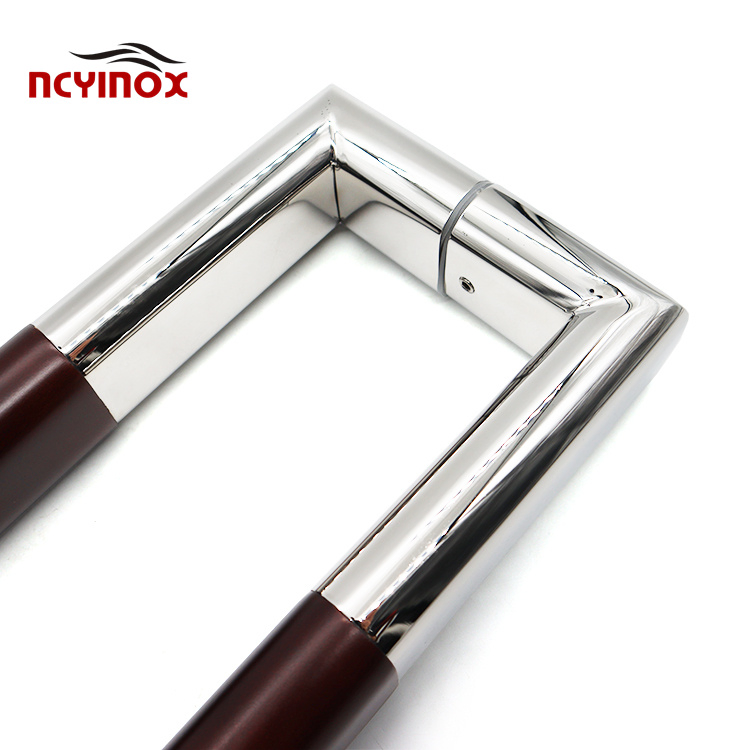 Combination Stainless Steel Wood Door Handle for Modern Design