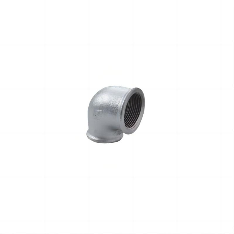 Malleable Iron Pipe Fittings Beaded Edge Galvanized Reducing 90 Degree Elbow