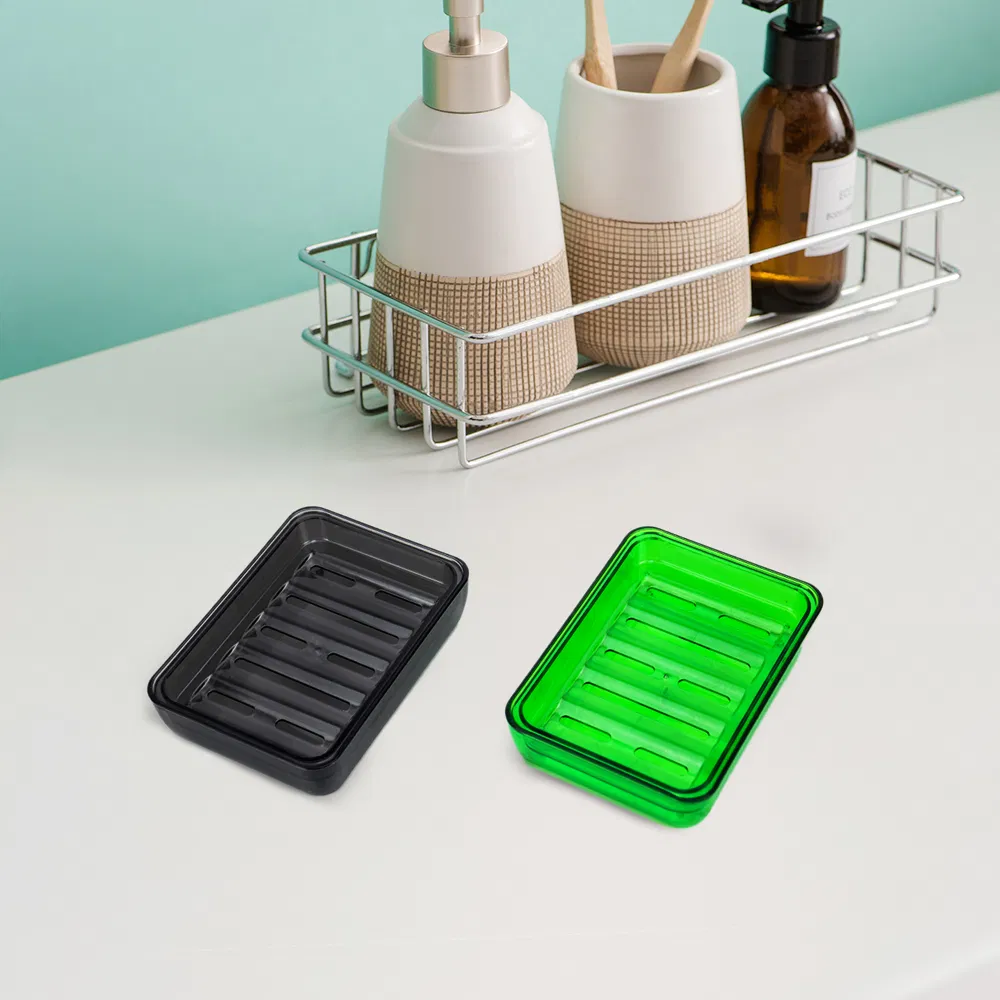 Bathroom Accessories Drainable Bathroom Plastic Soap Tray